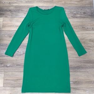 green emerald velvet dress Marimekko Cavea Tumma Jersey Dress, dk.green/turquoise/black